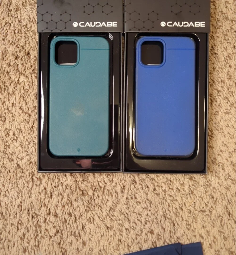 Sheath Phone Case - Sea Green and Electric Blue
